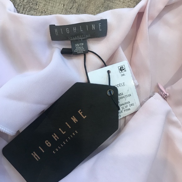 Highline Collective Pink Slip Dress Maxi NEW - Picture 7 of 8